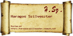 Haragos Szilveszter névjegykártya