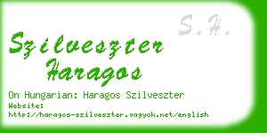 szilveszter haragos business card